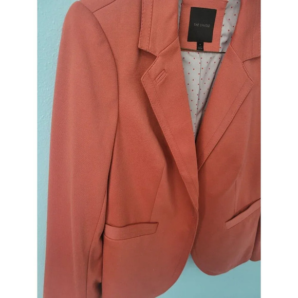 The Limited - Womens Single Button Lined Blazer Jacket -Orange - Size Small -EUC - Picture 4 of 15